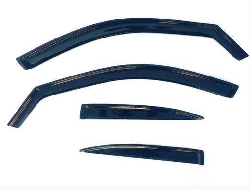 Купить Дефлекторы окон ветровики Daewoo Lanos - Sens Вставные Voron Glass 41037 Дефлекторы окон Daewoo