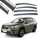 Купить Дефлекторы окон ветровики Benke для Subaru Forester 2018- Хром Молдинг Нержавейка 3D (BSRFS1823-W/S) 62341 Дефлекторы окон Subaru - 1 фото из 10