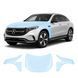 Купити Антигравійна захисна бронеплівка за лекалами для Mercedes-Benz EQC N293 2019-2023 - капот і передні крила 106867 Модельні лекала захисних плівок для Mercedes-Benz