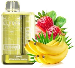 Купить Elf Bar TE5000 POD 5% Оригинал Strawberry Banana Клубника Банан (Подзаряжаемый) 57675 Одноразовые POD системы