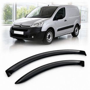 Купить Дефлекторы окон ветровики для Citroen Berlingo II 3d/Peugeot Partner II 3d 2009 Скотч 3M (AMC41209) Acrylic 2 шт 110519 Дефлекторы окон Citro&euml;n