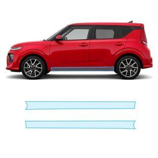 Купити Антигравійна захисна бронеплівка за лекалами для Kia Soul SK3 2019-2025 - нижня зона кузова пороги 105760 Модельні лекала захисних плівок для Kia