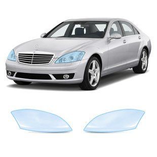 Купить Антигравийная защитная бронепленка по лекалам для Mercedes-Benz S-Class W221 2005-2009 - оптика (фары и ПТФ) 107172 Модельные лекала защитных пленок для Mercedes-Benz