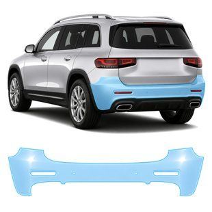 Buy Pre-cut paint protection film for Mercedes-Benz GLB X247 2019-2023 - rear bumper 106971 Model-specific paint protection film patterns for Mercedes-Benz