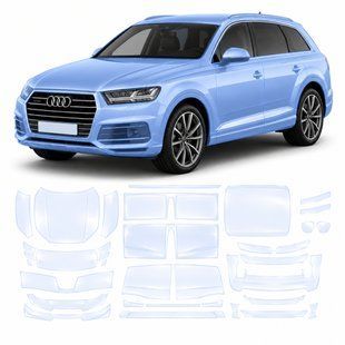 Buy Pre-cut paint protection film for Audi Q7 4M 2015-2019 - full body 101687 Model-specific paint protection film patterns for Audi