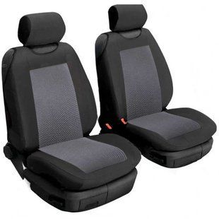 Buy T-shirt covers for front seats closed sides Dense (Light insert) 2 headrests 2 pcs 90849 Seat shirts closed