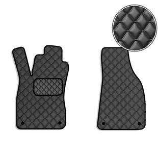 Buy Front eco-leather floor mats for Audi A4 (B6 / B7) 2001-2008 2 pcs (Rombus) 68556 Floor mats for Audi