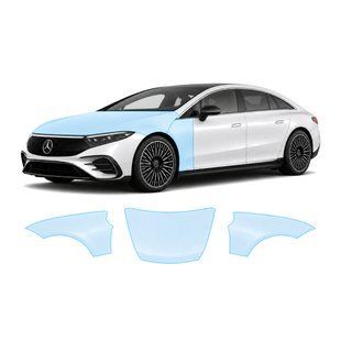 Buy Pre-cut paint protection film for Mercedes-Benz EQS 2021- hood + front fenders 106903 Model-specific paint protection film patterns for Mercedes-Benz