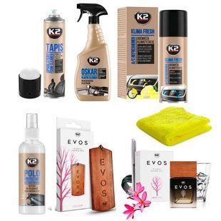 Buy Car set Perfumer for car interior K2 Evos Unicorn 6 pcs 63320 Technical assistance and care kits for motorists