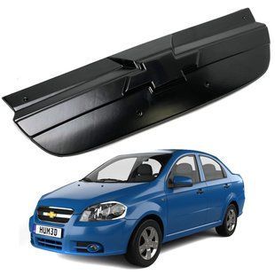 Купити Зимова накладка на радіаторні решітку Chevrolet Aveo 06-11 Пластик Гладкий AutoElement 8829 Зимові накладки на решітку радіатора