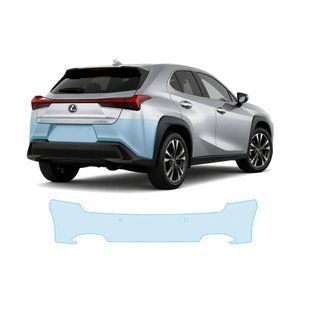 Купити Антигравійна захисна бронеплівка за лекалами для Lexus UX Z10 2018- задній бампер 106371 Модельні лекала захисних плівок для Lexus