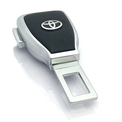 Купить Заглушка переходник ремня безопасности с логотипом Toyota Темный хром 1 шт 9809 Заглушки ремня безопасности