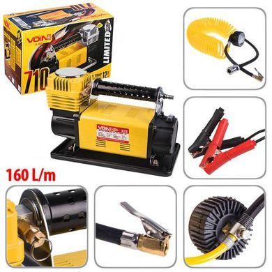 Купить Компрессор автомобильный VOIN OFF ROAD MASTER 150psi 45A 160л клеммы (VL-710) 91301 ✅Электрические автомобильные компрессоры