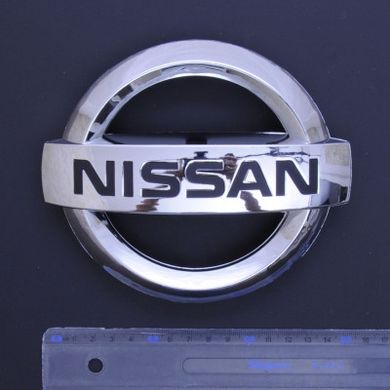 Купити Емблема Nissan 175х150мм пластик / 4 пукли / велика 21556 Емблеми на іномарки