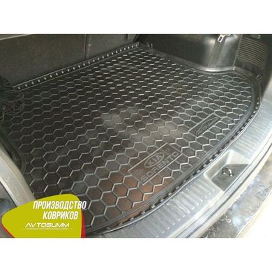 Купити Автомобільний килимок у багажник Kia Sorento 2009-2015 (7 мест) / Гумовий (Avto-Gumm) 28387 Килимки для KIA