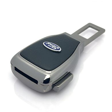 Купить Заглушка переходник ремня безопасности с логотипом Ford Темный хром 1 шт 39424 Заглушки ремня безопасности