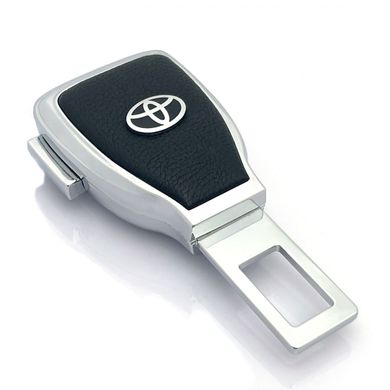 Купити Заглушка перехідник ременя безпеки з логотипом Toyota Темний хром 1 шт 9809 Заглушки ременя безпеки