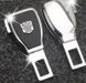 Купить Заглушка переходник ремня безопасности с логотипом Toyota Темный хром 1 шт 9809 Заглушки ремня безопасности - 3 фото из 7