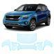 Купити Антигравійна захисна бронеплівка за лекалами для Kia Seltos SP2 2019-2022 - передня частина авто (капот бампер крила)) 105692 Модельні лекала захисних плівок для Kia