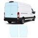 Купити Антигравійна захисна бронеплівка за лекалами для Ford Transit VII 2013- зона кришки багажника 104534 Модельні лекала захисних плівок для Ford