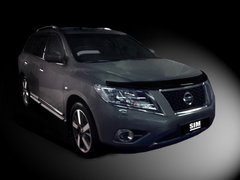 Купить Дефлектор капота мухобойка Nissan Pathfinder 2014- 7053 Дефлекторы капота Nissan