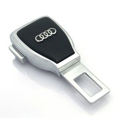 Купить Заглушка переходник ремня безопасности с логотипом Audi Темный хром 1 шт 9810 Заглушки ремня безопасности