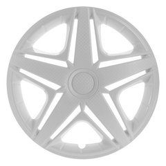 Купить Колпаки для колес Star NHL R16 Белые Карбон 4 шт 21767 16 (Star)