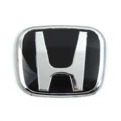 Купить Эмблема для Honda 50 x 42 мм оргстекло / скотч / маленькая черная в коробке 39692 Эмблемы на иномарки