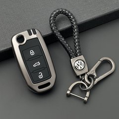 Купить Чехол для автоключей Volkswagen С Брелоком Темный хром Оригинал (YT0002) 44750 Чехлы для автоключей (Оригинал)