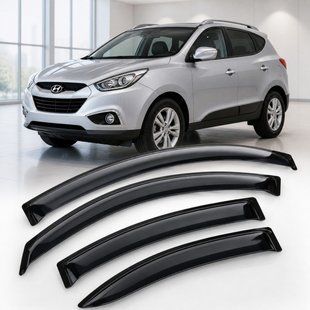 Купить Дефлекторы окон ветровики для Hyundai ix35 2010 Скотч 3M (AMH22010) Acrylic 4 шт 110570 Дефлекторы окон Hyundai