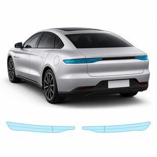 Купить Антигравийная защитная бронепленка по лекалам для BYD Han II facelift 2023- - задние фонари стопы 103127 Модельные лекала защитных пленок для BYD