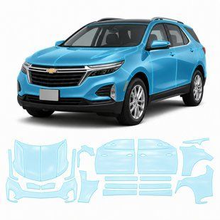Купити Антигравійна захисна бронеплівка за лекалами для Chevrolet Equinox IV 2021- - повний кузов 103701 Модельні лекала захисних плівок для Chevrolet