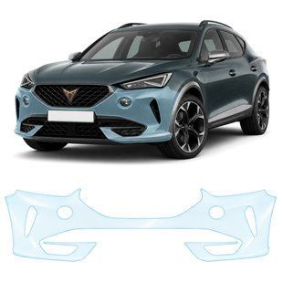 Купити Антигравійна захисна бронеплівка за лекалами для Seat Cupra Formentor I 2020-2024 - передній бампер 108702 Модельні лекала захисних плівок для Seat