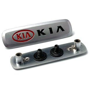 Купить Эмблема шильдик Kia для автомобильных ковриков Алюминий 1 шт 60780 Эмблемы шильдики Подпятники для автоковриков