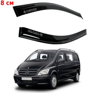 Купить Дефлекторы окон ветровики Mercedes Vito 2003-2015 W639 8 см Скотч 3M Voron Glass 60844 Дефлекторы окон Mercedes-Benz