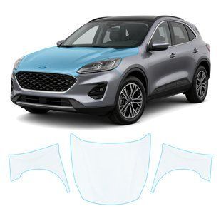 Купити Антигравійна захисна бронеплівка за лекалами для Ford Kuga III 2019- капот і передні крила 104467 Модельні лекала захисних плівок для Ford