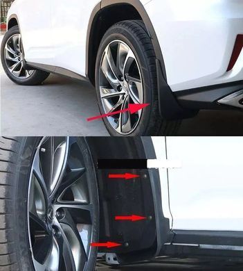Купити Бризковики для Lexus RX 350 2020-2022 Комплект 4 шт (BTYLXRX2021) 89847 Бризговики Lexus