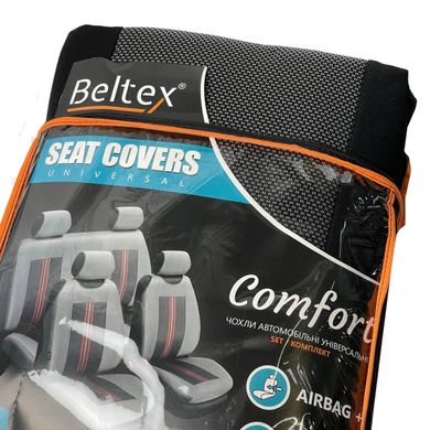 Купить Автомобильные чехлы Beltex Comfort комплект Черные (BX52210) 4728 Майки для сидений закрытые