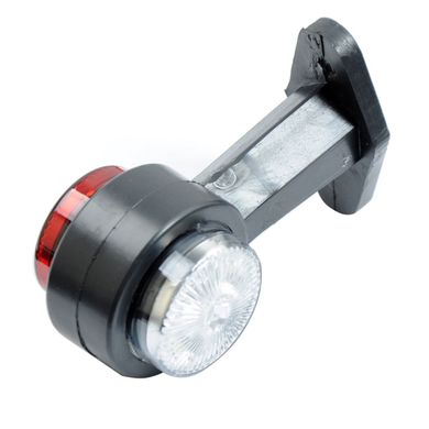 Купити Габаритні вогні LED для вантажівок Рожки 12/24V / прямий 12 см / Червоно-Білий 2 шт (Л 051) 8604 Габарити ріжки