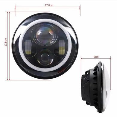 Купить Фара LED ВАЗ 2101 2121 ВОЛГА ГАЗ КАМАЗ УАЗ 178 мм 7" 45W ближний+дальний+ходовые огниПД 210089 З 219263 88879 Трендовый товар