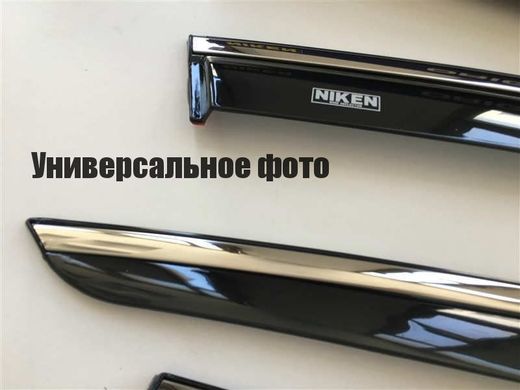 Купити Дефлектори вікон вітровики для BMW X4 (F26) 2014- (з хром молдингом) 001bm120201 8027 Дефлектори вікон Bmw