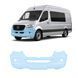 Купить Антигравийная защитная бронепленка по лекалам для Mercedes-Benz Sprinter W907 2018- передний бампер 107238 Модельные лекала защитных пленок для Mercedes-Benz