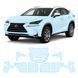Купить Антигравийная защитная бронепленка по лекалам для Lexus NX AZ10 2014-2017 - полный кузов 106281 Модельные лекала защитных пленок для Lexus