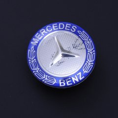 Купить Эмблема для Mercedes 52 мм металлическая скотч 22309 Эмблемы на иномарки