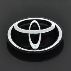 Купити Емблема Toyotа 60х88х28мм \ пластик \ 3 засувки (мала) Corolla перед решітка (Туреччина) 21372 Емблеми на іномарки