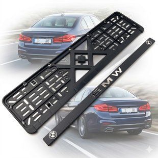 Купити Рамка номера BMW 3D напис хромований / Поліпропілен гнучкий морозостійкий 31996 Рамка номера - Модельні написи