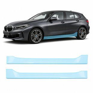 Купити Антигравійна захисна бронеплівка за лекалами для BMW 1 Series F40 2019-2024 - нижня зона кузова та пороги 101954 Модельні лекала захисних плівок для Bmw