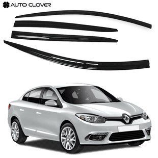 Купити Дефлектори вікон вітровики для Renault Fluence 2009- 4 шт (Auto Clover) 90007 Дефлектори вікон Renault