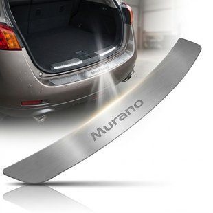 Buy Rear bumper cover for Nissan Murano II (Z51) 2008-2014 Stainless steel without bend 97606 Door sills and bumper trims
