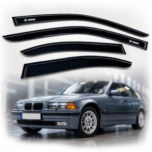 Купити Дефлектори вікон вітровики для Bmw 3 (E36) 1990-1998 Скотч 3M Voron Glass 83995 Дефлектори вікон Bmw